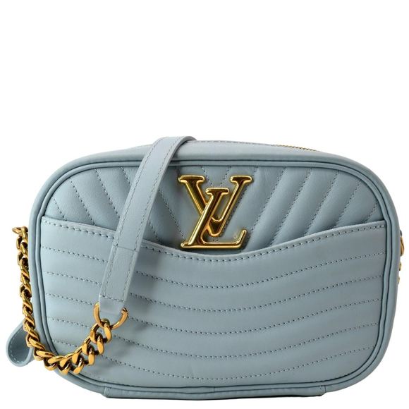 Louis Vuitton New Wave Quilted Leather Shoulder Bag Light Blue - Picture 1 of 12